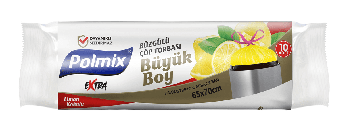 Extra Güçlü Büzgülü Limon Kokulu Büyük Boy