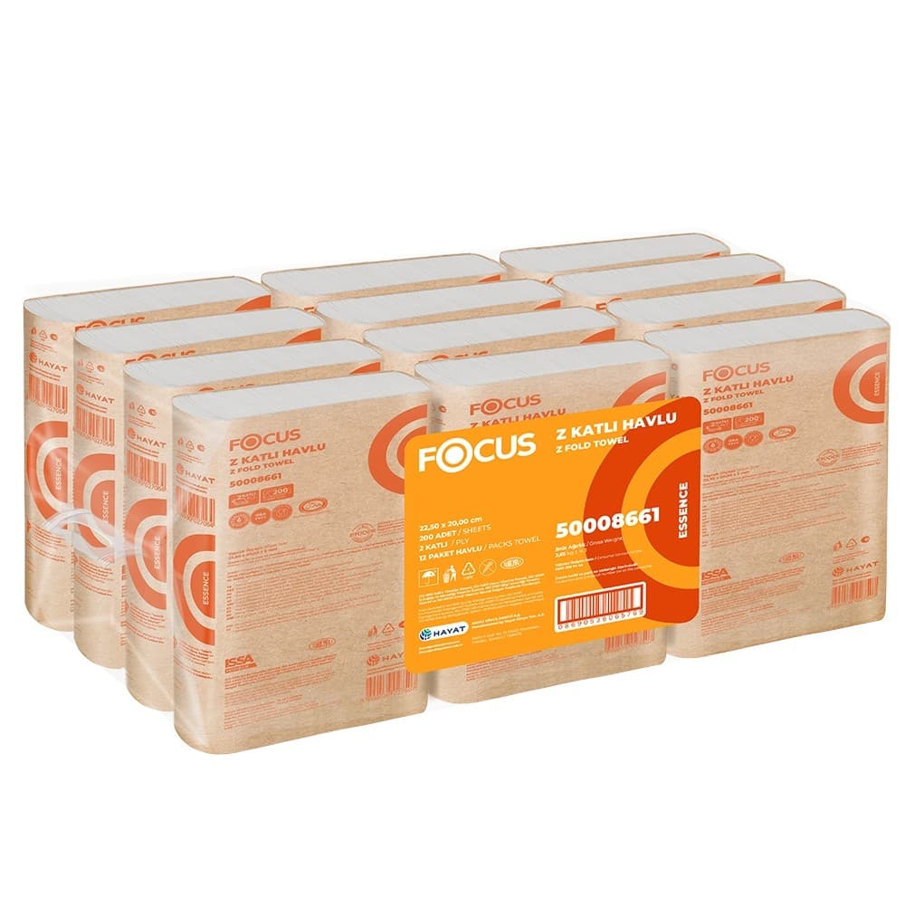 Focus Essence Z Katlı Havlu / 200 Yaprak