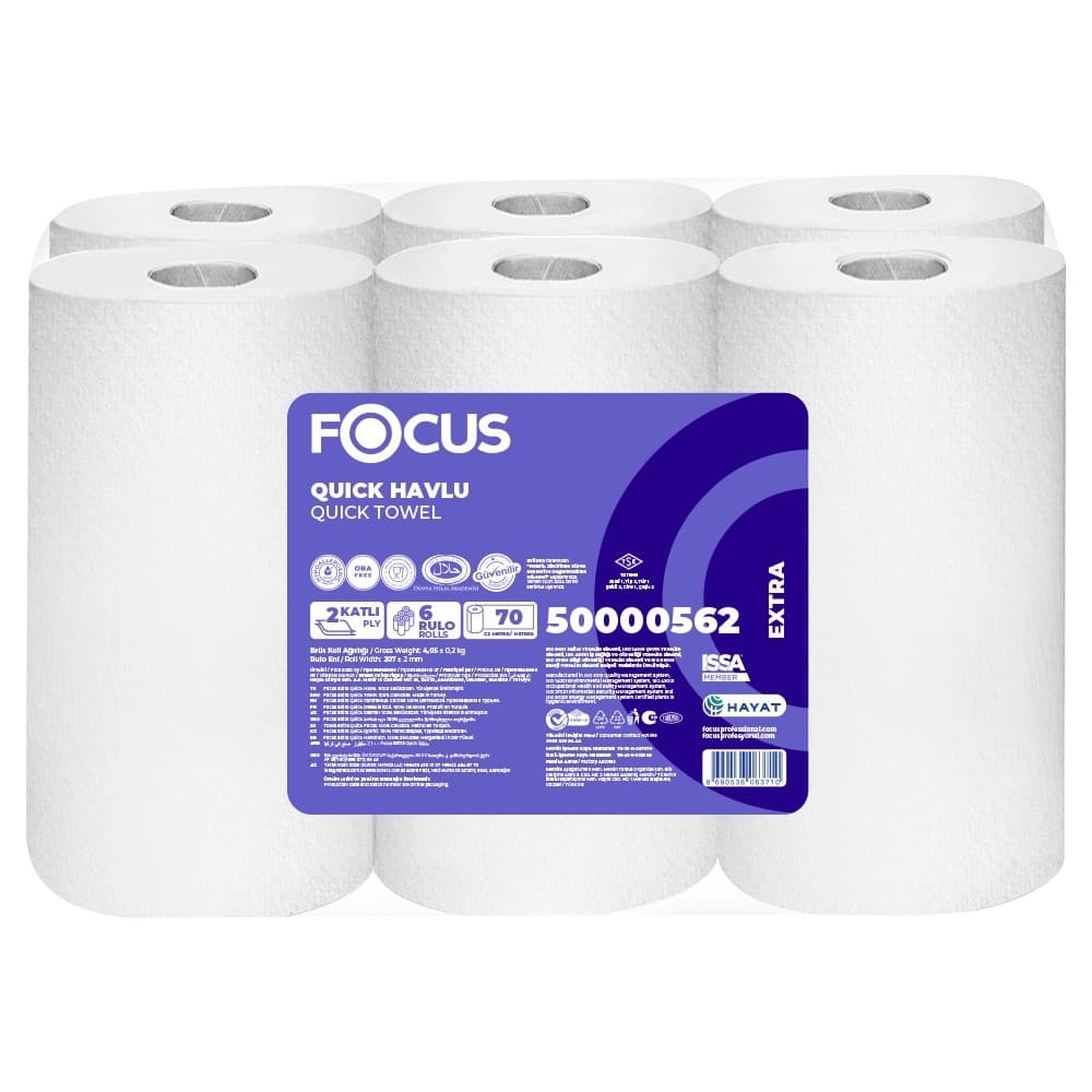 Focus Extra Quick / Sensörlü Havlu / 6 Rulo