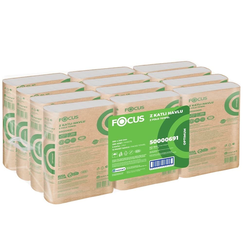 Focus Optimum Z Katlı Havlu / 200 Yaprak