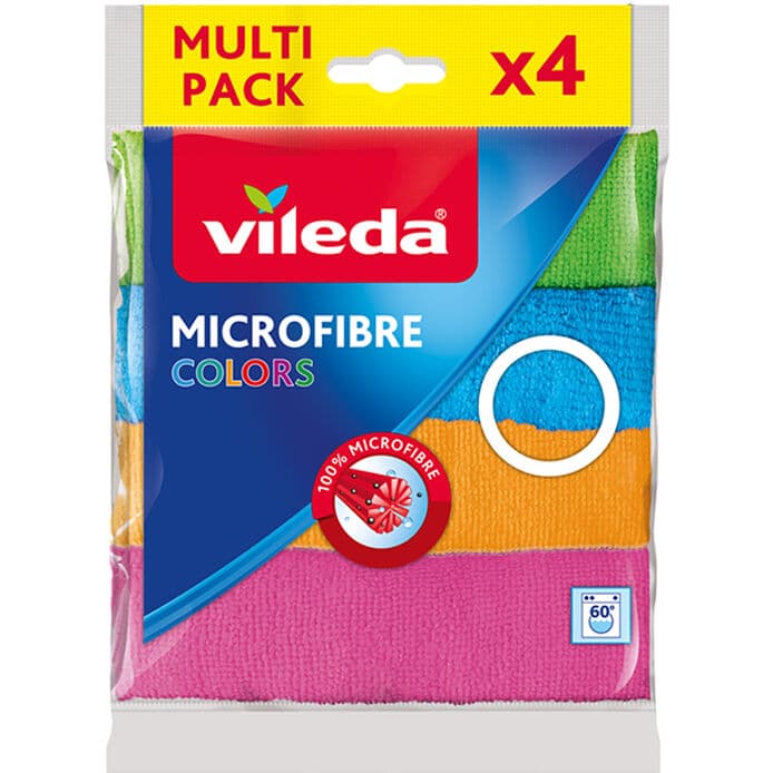 Mikrofiber Colors Çok Amaçlı Temizlik Bezi 4’lü Paket