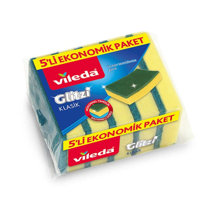 Green Flat Sponge 5-Pack
